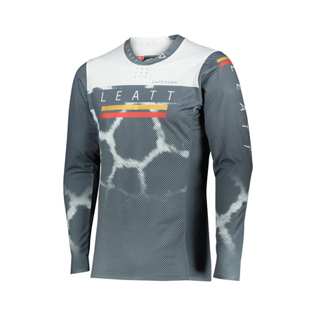 Koszulka Cross LEATT 5.5 Ultraweld Giraffe Grey White