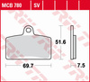 Klocki Hamulcowe TRW MCB780
