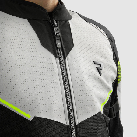 Kurtka tekstylna motocyklowa REBELHORN HIFLOW V BLACK GREY FLUO
