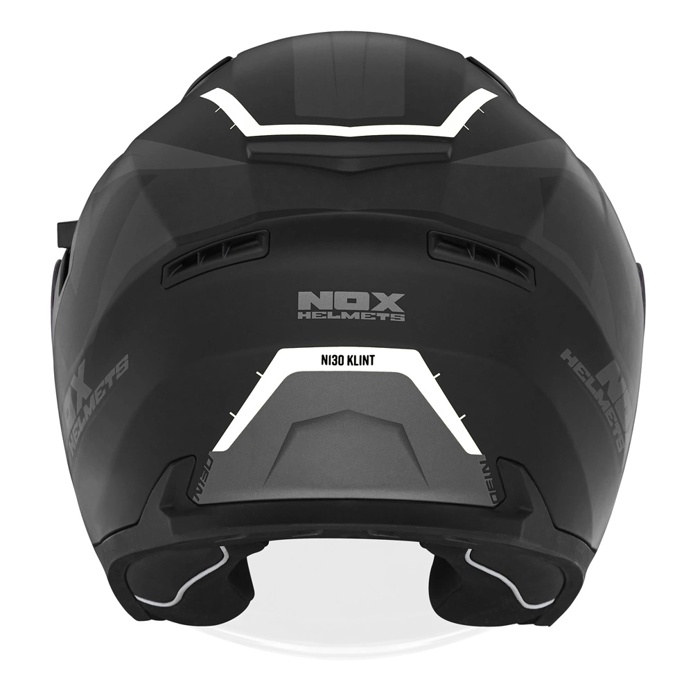 Kask otwarty motocyklowy NOX N130 KLINT Czarno-szaro-biały mat