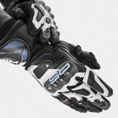Rękawice Motocyklowe SHIMA RS-3 BLACK WHITE czarny biały