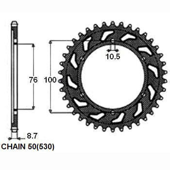 Zębatka Tylna Sunstar SUNR1-5229-44