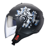 Kask Otwarty Motocyklowy CABERG RIVIERA V4X MIA BLACK WHITE GREY