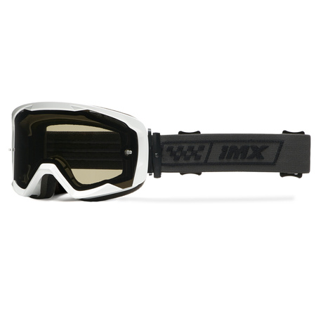 GOGLE IMX ENDURANCE RACE GOG WHITE/BLACK (SZYBA DARK SMOKE + CLEAR)