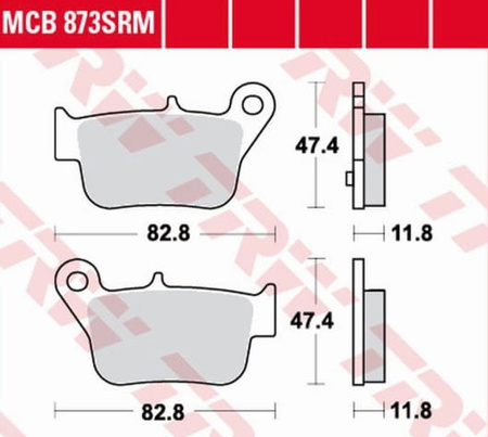 Klocki Hamulcowe TRW MCB873SRM