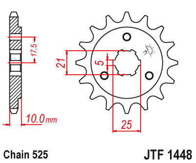 Zębatka Przednia JT JTF1448.13