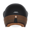 Kask Otwarty Motocyklowy NOX NP105 HERITAGE LEATHER BLACK BROWN MATT