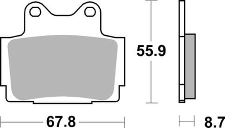 Klocki Hamulcowe SBS 570LS
