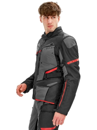 Kurtka Motocyklowa SHIMA DUNE JKT czarny czerwony