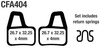 EBC KLOCKI ROWEROWE CFA404HH METALICZNE
