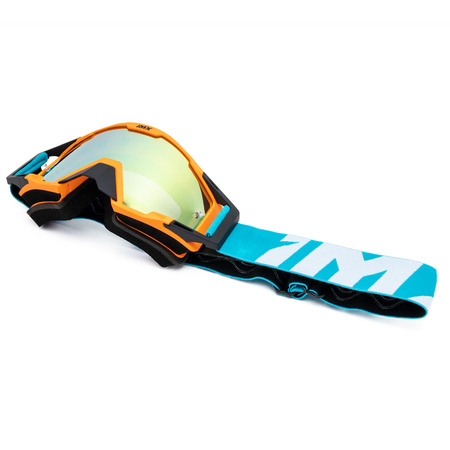 GOGLE IMX ENDURO OFFROAD SAND 2 SZYBY ORANGE BLUE WHITE