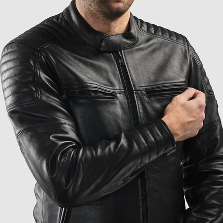 Kurtka Skórzana Motocyklowa REBELHORN HUNTER II Black mat