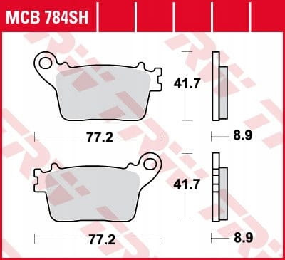 Klocki Hamulcowe TRW MCB784SH
