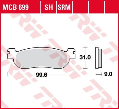 Klocki Hamulcowe TRW MCB699