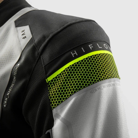 Kurtka tekstylna motocyklowa REBELHORN HIFLOW V BLACK GREY FLUO