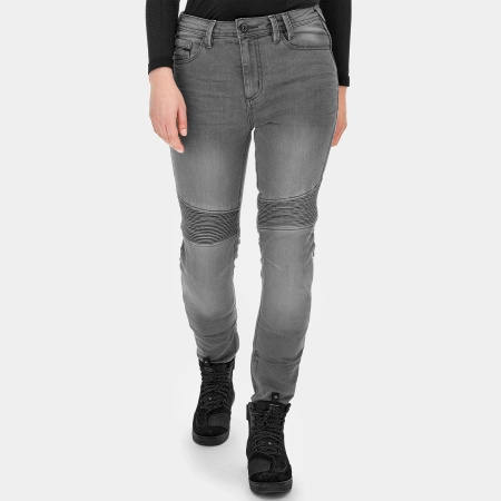 Damskie Jeansy Motocyklowe SHIMA ZENITH GREY szary dżinsowe