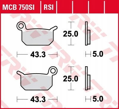 Klocki Hamulcowe TRW MCB750SI