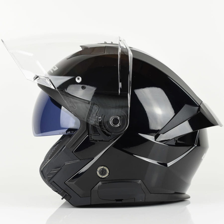 Kask Motocyklowy Otwarty LS2 OF618 VERSO II SOLID BLACK GLOSS