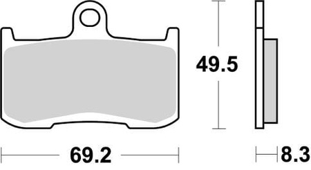 Klocki Hamulcowe SBS 782DC