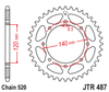 Zębatka Tylna JT JTR487.42