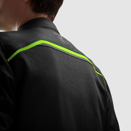 Kurtka tekstylna motocyklowa REBELHORN ECHO BLACK FLUO