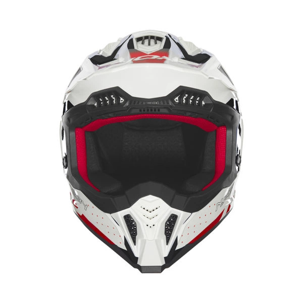 Kask off-roadowy motocyklowy NOX N634 GRADIANT Biało-czerwono-czarny