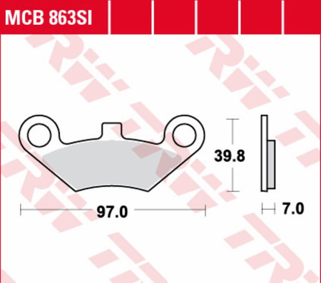 Klocki Hamulcowe TRW MCB863SI