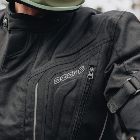 Męska Kurtka Motocyklowa Ozone Sahara Black