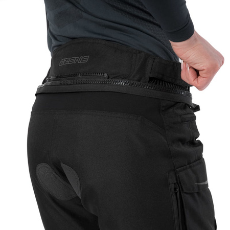 Spodnie Motocyklowe Damskie OZONE UNION II Lady czarny