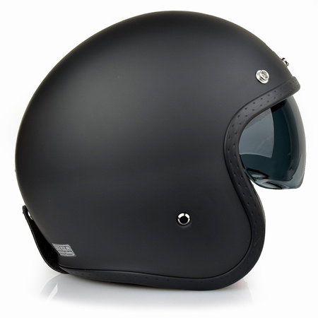 Kask Otwarty Apex JI100 SOLID MATT czarny matowy