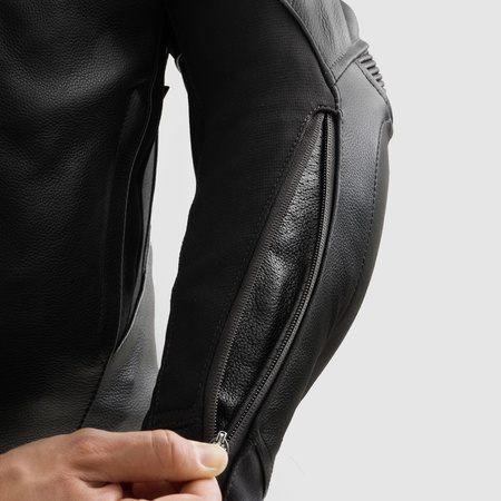 Kurtka Skórzana Motocyklowa REBELHORN VELOCE BLACK GREY YELL