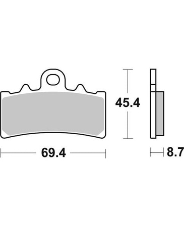Klocki Hamulcowe SBS 877RST