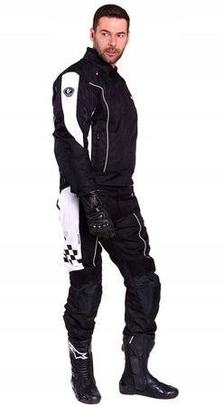 Spodnie Motocyklowe Wolf Black&White
