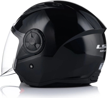 Kask Motocyklowy Otwarty LS2 OF616 AIRFLOW II Solid Black
