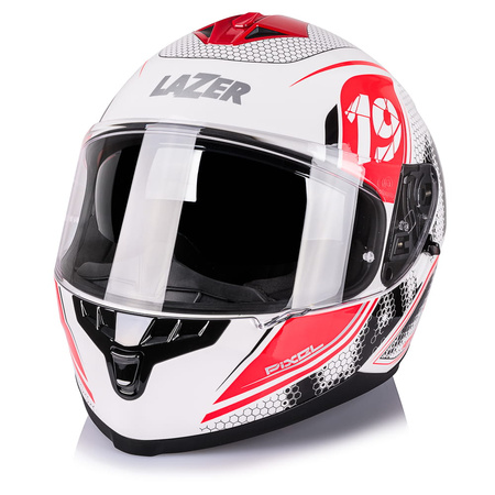 Kask Integralny Lazer Vertigo Evo Pixel White Red