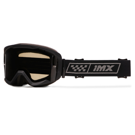 GOGLE IMX ENDURANCE RACE GOG BLACK/GREY (SZYBA DARK SMOKE + CLEAR)