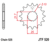 Zębatka Przednia JT JTF520.16
