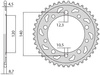 Zębatka Tylna Sunstar SUNR1-5500-44