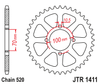 Zębatka Tylna JT JTR1411.50