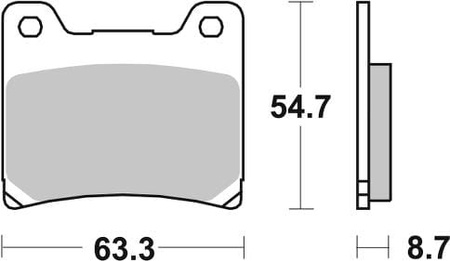 Klocki Hamulcowe SBS 555HS