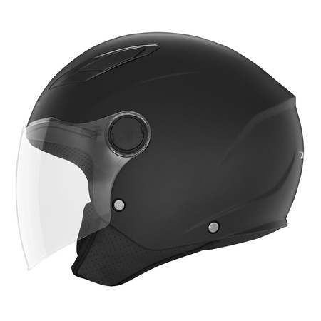 Kask Dziecięcy Otwarty NOX JUNIOR N710 BLACK MATT