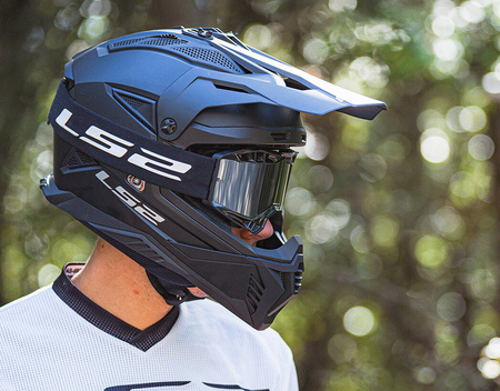 Kask Motocyklowy Enduro LS2 MX708 FAST II DUCK H-V ORANGE RED