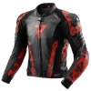 Kurtka Skórzana Motocyklowa REBELHORN VELOCE CAMO BLACK FLUO RED