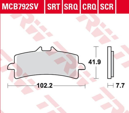Klocki Hamulcowe TRW MCB792TRQ
