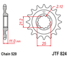 Zębatka Przednia JT JTF824.15