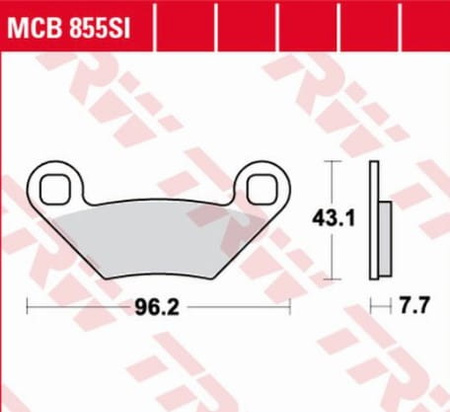 Klocki Hamulcowe TRW MCB855SI