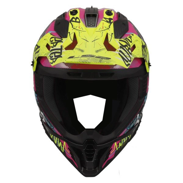 Kask LS2 MX708 FAST II GORILLA Czarny Żółty