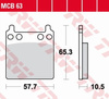 Klocki Hamulcowe TRW MCB63