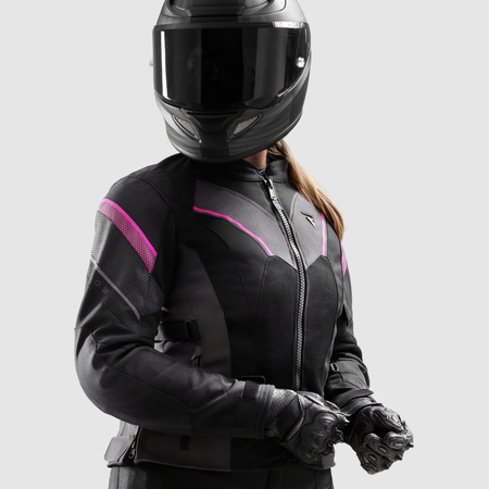 Kurtka tekstylna motocyklowa REBELHORN HIFLOW V LADY BLACK/PINK