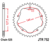Zębatka Tylna JT JTR752.41